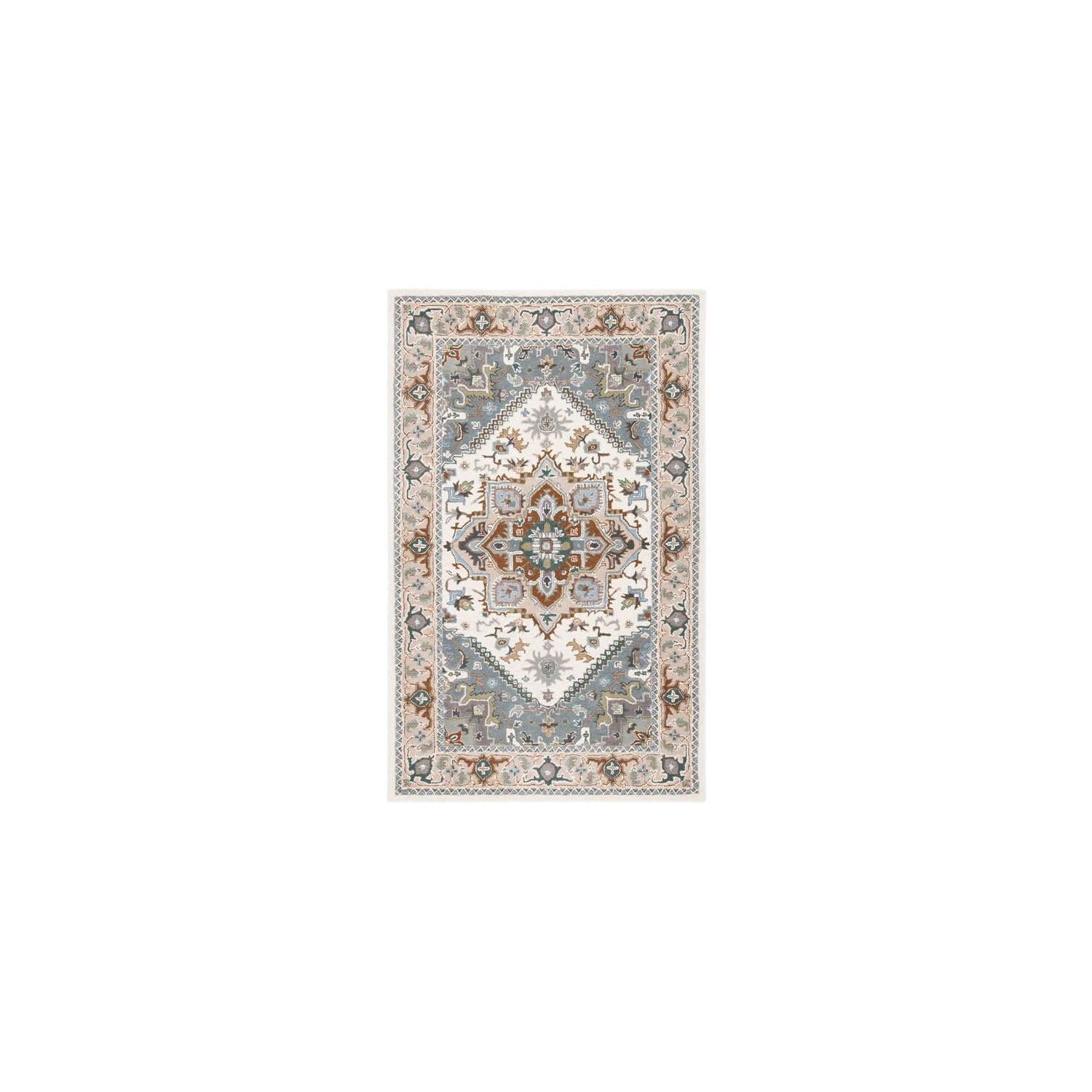 SAFAVIEH Area Rug 8x10 - Heritage Collection - Large - Red, Handmade Wool, Traditional Oriental Medallion Design, Ideal for Living Room, Bedroom, Dining Space (HG625A)
