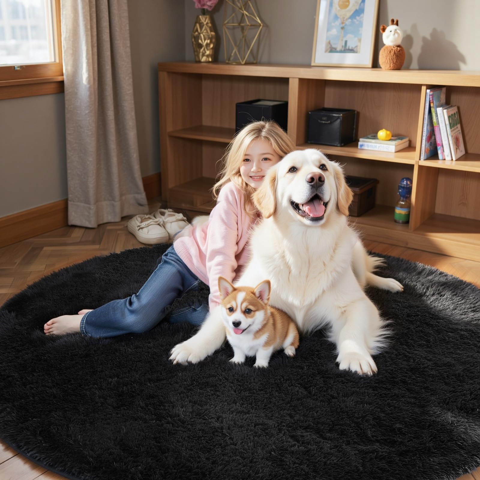 8x10 Area Rugs for Living Room Bedroom Rug, Large Shaggy Soft Plush Furry Bedside Rug, Area Rugs for Home Decor (Light Grey, 8x10 Feet)