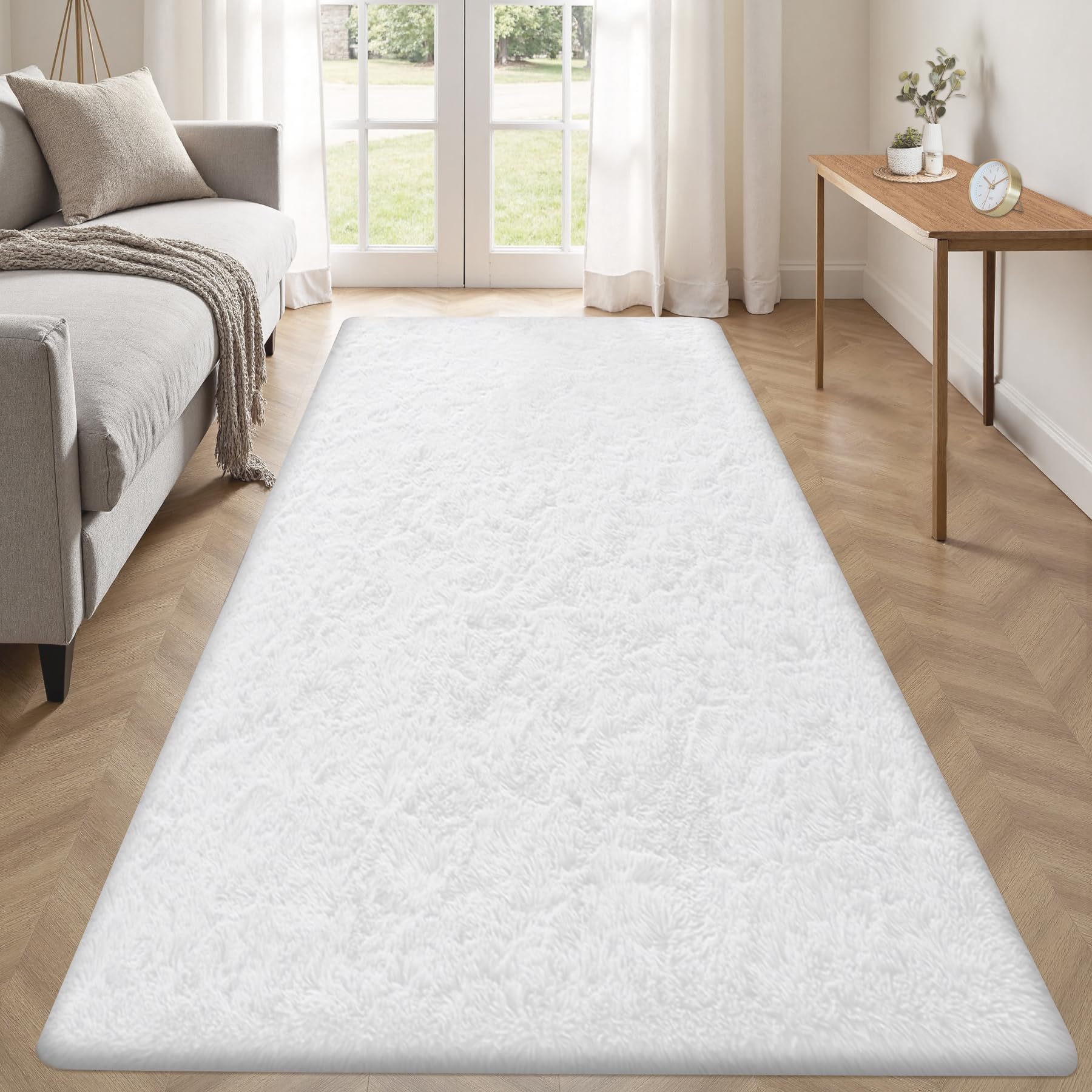 8x10 Area Rugs for Living Room: Fluffy Shag Soft Washable Rug Large Fuzzy Plush Indoor Carpet for Bedroom Nursery Playroom Kids Girls Boys Room (Camel, 8'x10')