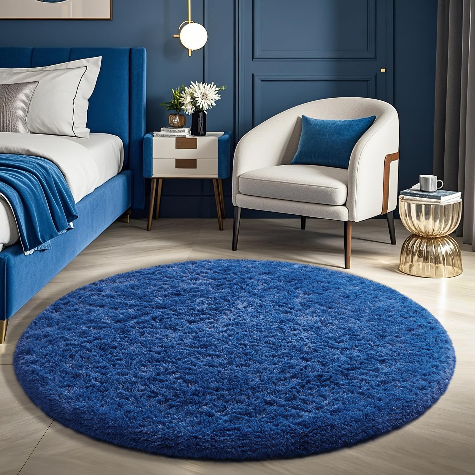 Ophanie 8x10 Area Rugs for Living Room, Upgrade Non-Slip Fluffy Soft Large Shag Bedroom Carpet, Ivory Big Indoor Thick Nursery Rug, Carpets for Boy and Girls Room Dorm Home Decor Aesthetic