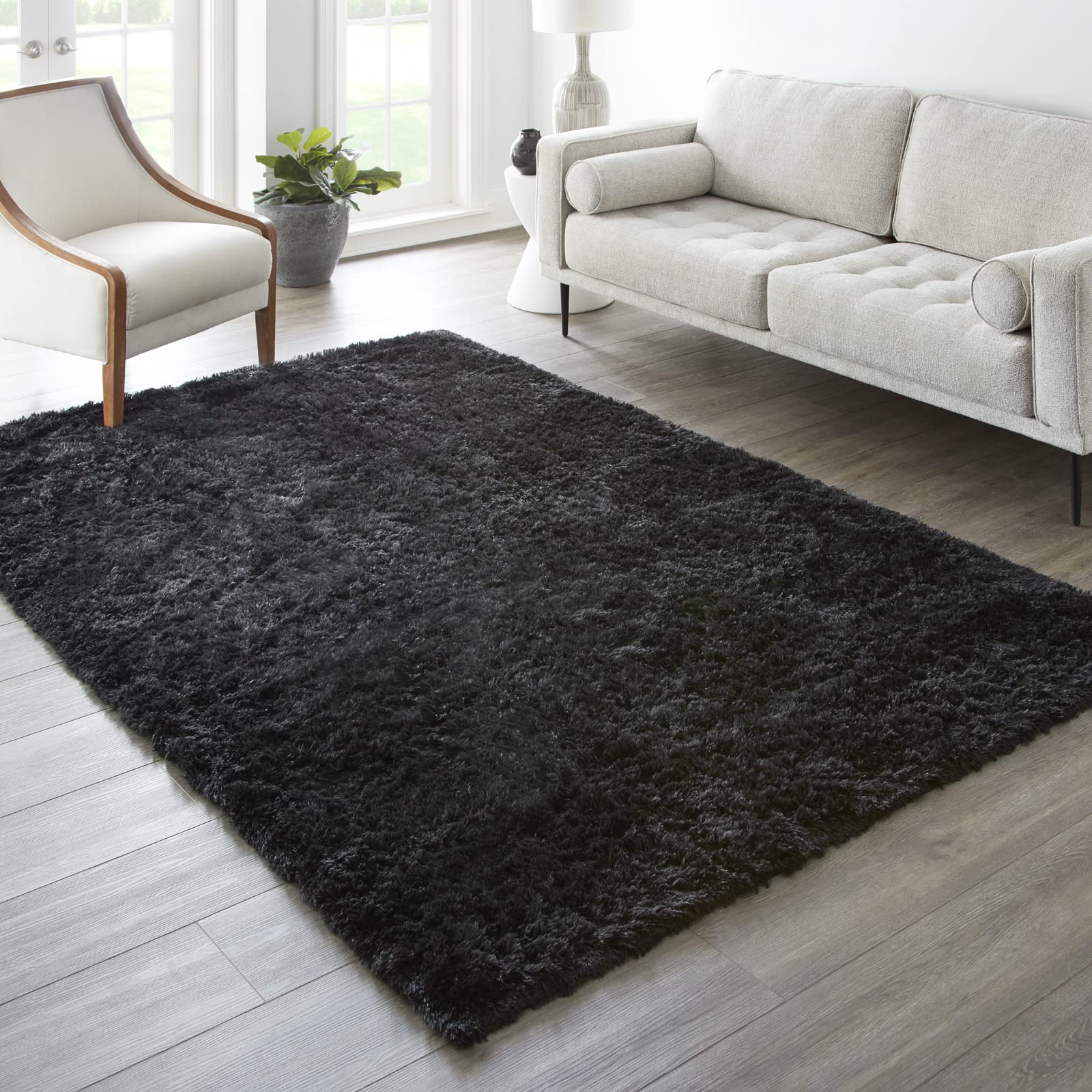 Ophanie 8x10 Area Rugs for Living Room, Upgrade Non-Slip Fluffy Soft Large Shag Bedroom Carpet, Ivory Big Indoor Thick Nursery Rug, Carpets for Boy and Girls Room Dorm Home Decor Aesthetic