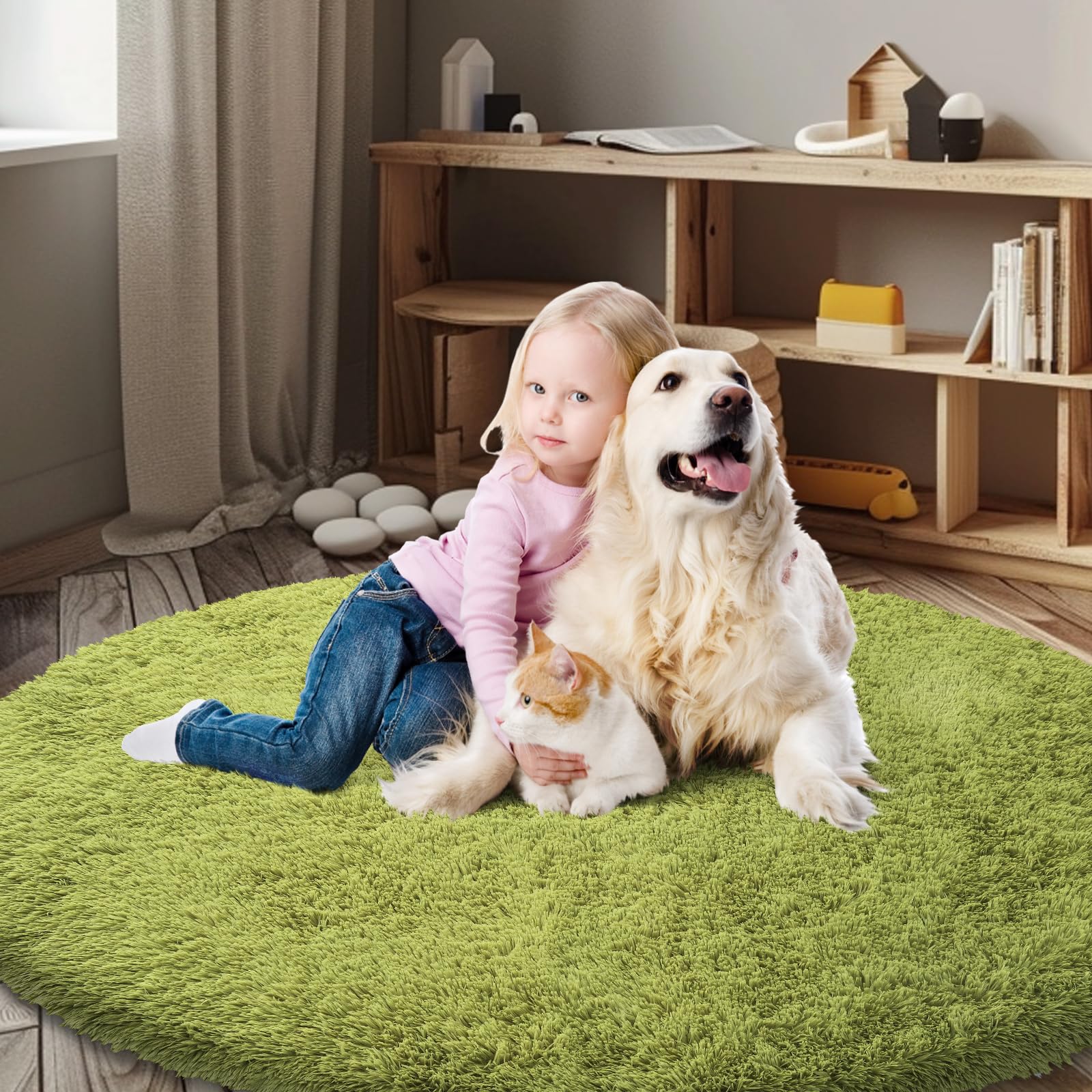 8x10 Area Rugs for Living Room Bedroom Rug, Large Shaggy Soft Plush Furry Bedside Rug, Area Rugs for Home Decor (Light Grey, 8x10 Feet)