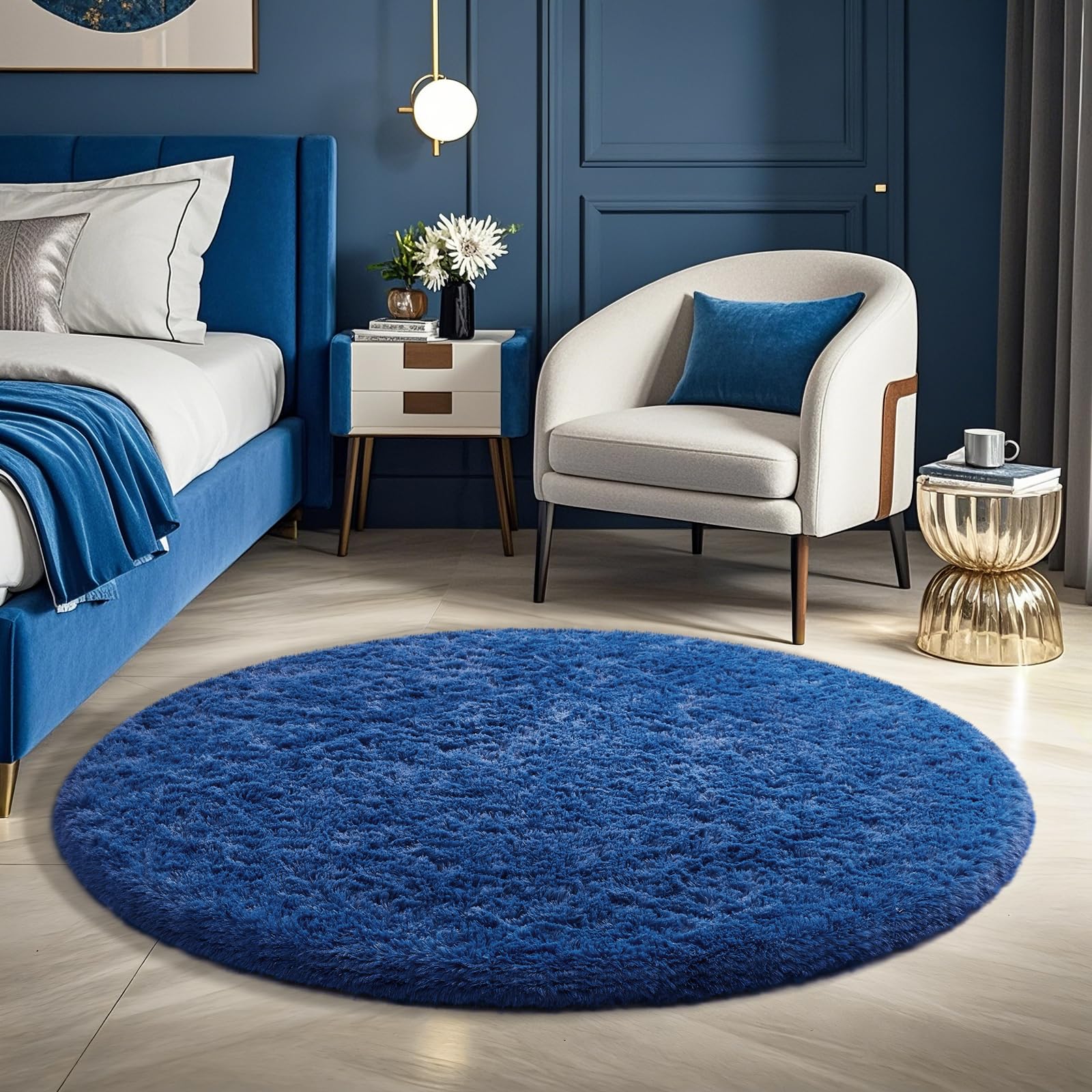 Ophanie 8x10 Area Rugs for Living Room, Upgrade Non-Slip Fluffy Soft Large Shag Bedroom Carpet, Ivory Big Indoor Thick Nursery Rug, Carpets for Boy and Girls Room Dorm Home Decor Aesthetic