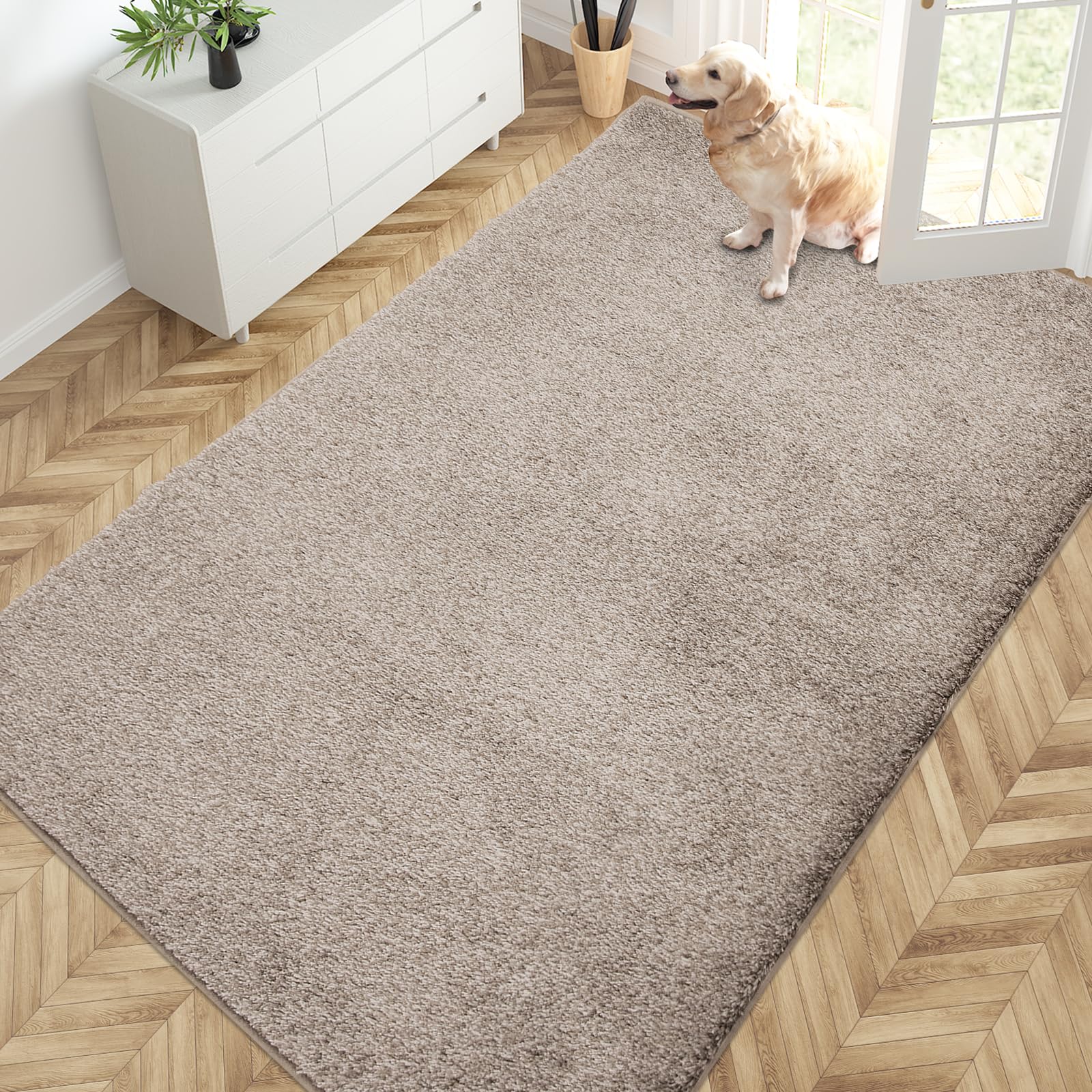 PURRUGS Dirt Trapping Door Mat 24" x 35.5", Non-Slip Machine Washable Entryway Rug, Dog Doormat, Indoor Front Door Mat, Super Absorbent Entry Rug for Muddy Shoes & Paws, Charcoal