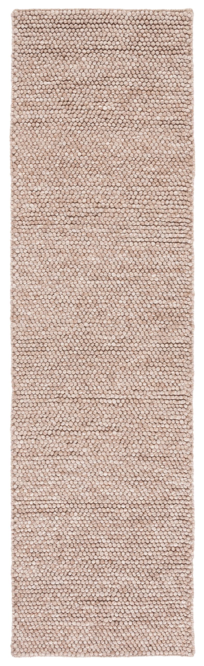 SAFAVIEH Area Rug 8x10 - Natura Collection - Large - Ivory, Handmade Wool Blend, Textured Design, Ideal for Living Room, Bedroom, Dining Space (NAT620A)