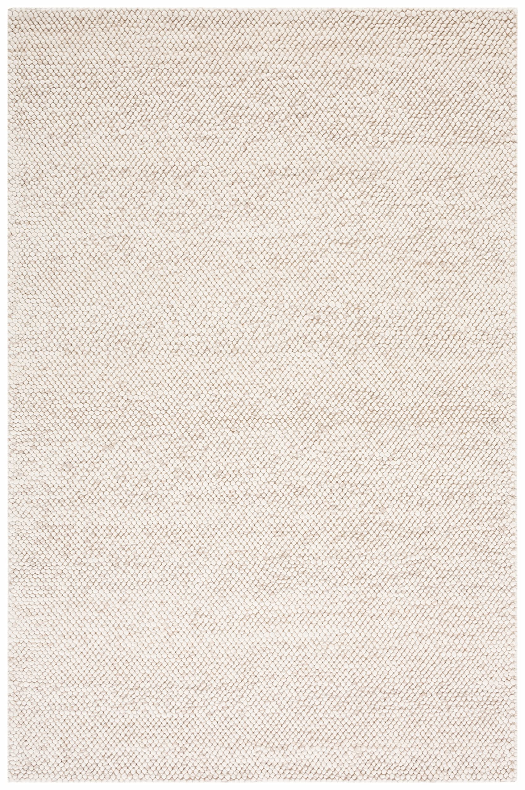 SAFAVIEH Area Rug 5x8 - Natura Collection - Beige & Ivory, Handmade Wool Blend, Textured Design, Ideal for Living Room, Bedroom, Dining Space (NAT425B)