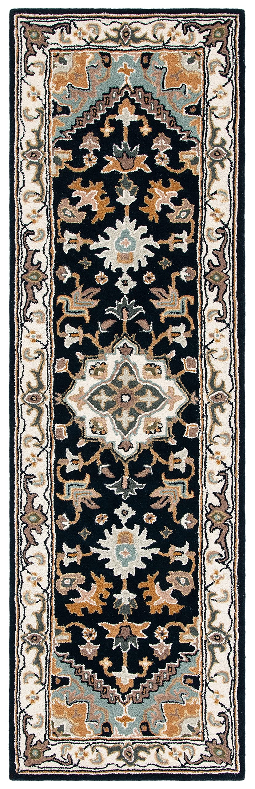 SAFAVIEH Area Rug 8x10 - Heritage Collection - Large - Red, Handmade Wool, Traditional Oriental Medallion Design, Ideal for Living Room, Bedroom, Dining Space (HG625A)