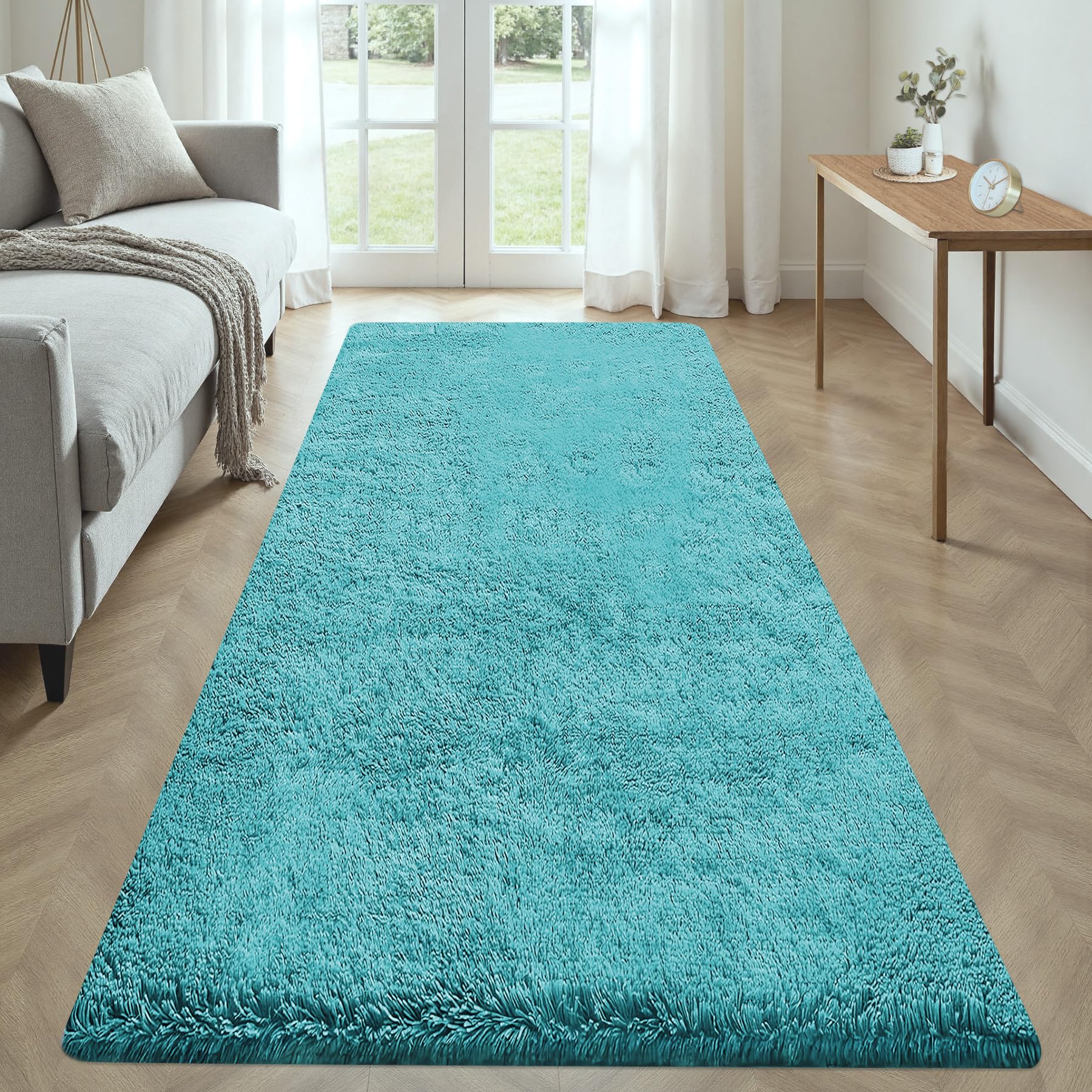 8x10 Area Rugs for Living Room: Fluffy Shag Soft Washable Rug Large Fuzzy Plush Indoor Carpet for Bedroom Nursery Playroom Kids Girls Boys Room (Camel, 8'x10')