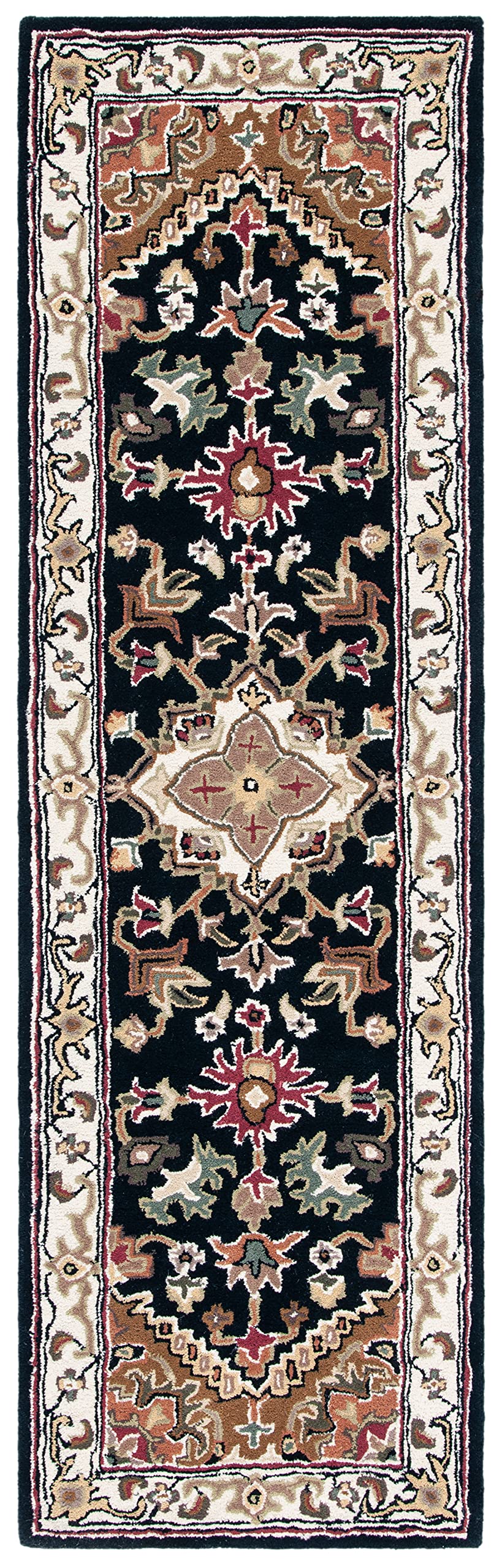 SAFAVIEH Area Rug 8x10 - Heritage Collection - Large - Red, Handmade Wool, Traditional Oriental Medallion Design, Ideal for Living Room, Bedroom, Dining Space (HG625A)