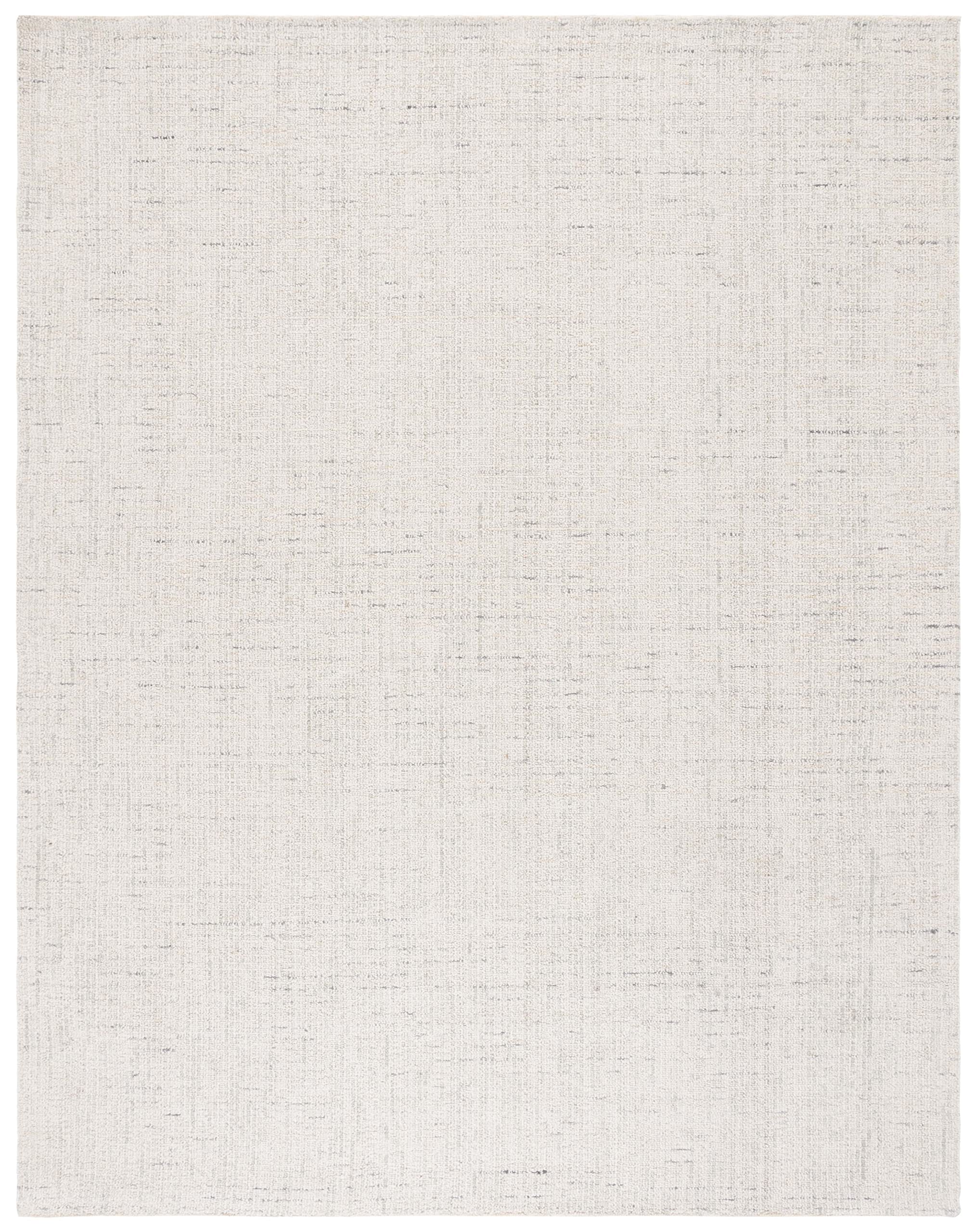 SAFAVIEH Area Rug 8x10 - Abstract Collection - Large - Ivory & Grey, Handmade Wool, Ideal for Living Room, Bedroom, Office, Dining Space (ABT468G)