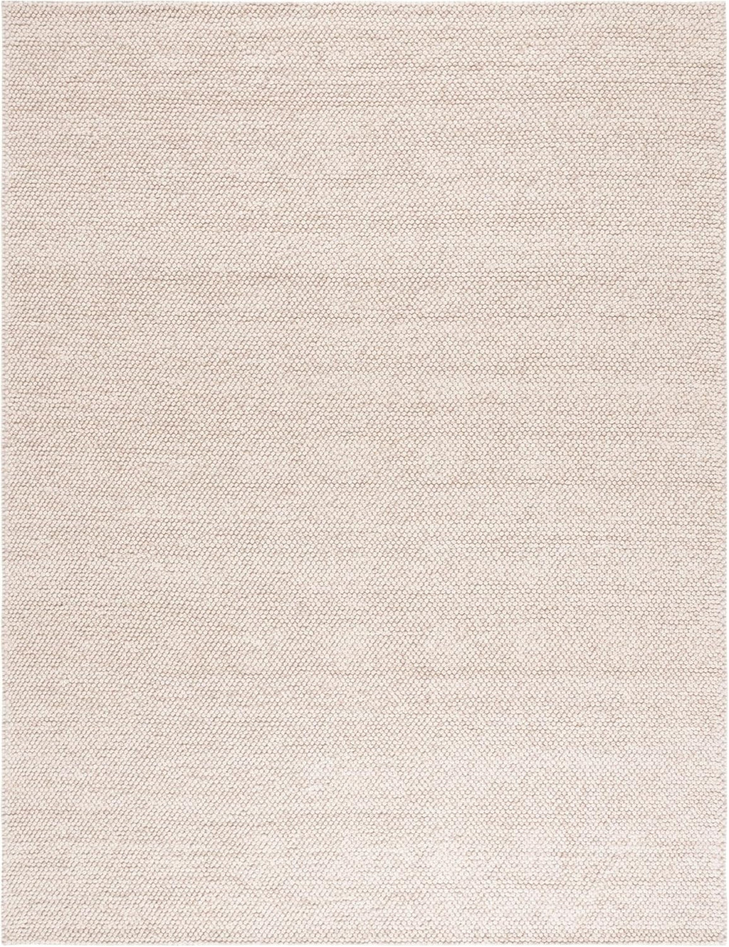 SAFAVIEH Area Rug 8x10 - Natura Collection - Large - Beige & Ivory, Handmade Wool Blend, Textured Design, Ideal for Living Room, Bedroom, Dining Space (NAT425B)