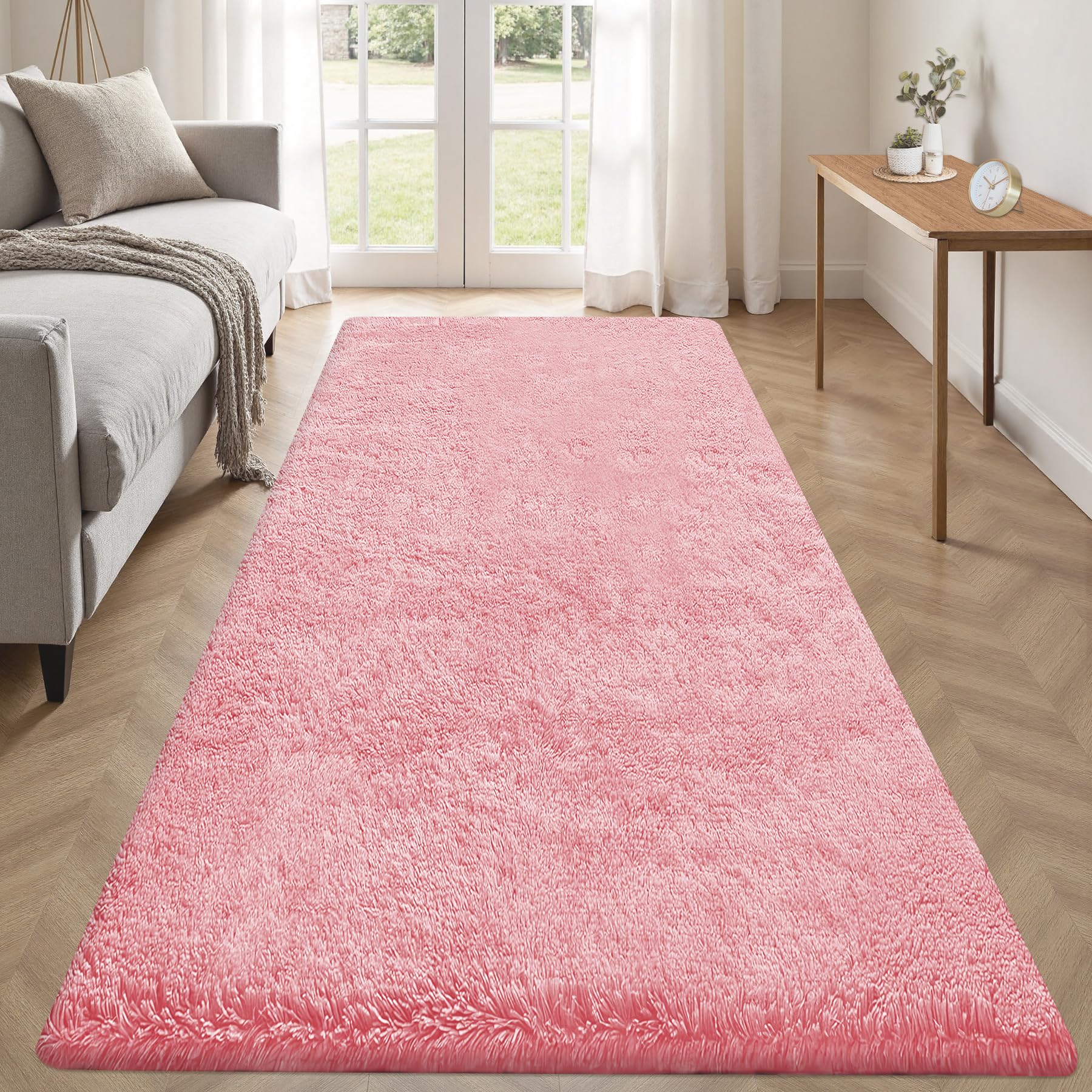 8x10 Area Rugs for Living Room: Fluffy Shag Soft Washable Rug Large Fuzzy Plush Indoor Carpet for Bedroom Nursery Playroom Kids Girls Boys Room (Camel, 8'x10')