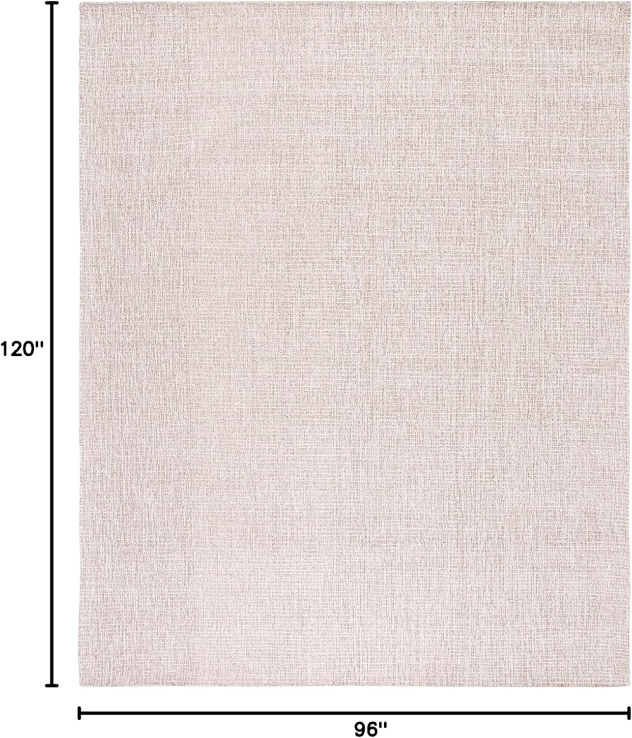 SAFAVIEH Area Rug 8x10 - Abstract Collection - Large - Ivory & Grey, Handmade Wool, Ideal for Living Room, Bedroom, Office, Dining Space (ABT468G)