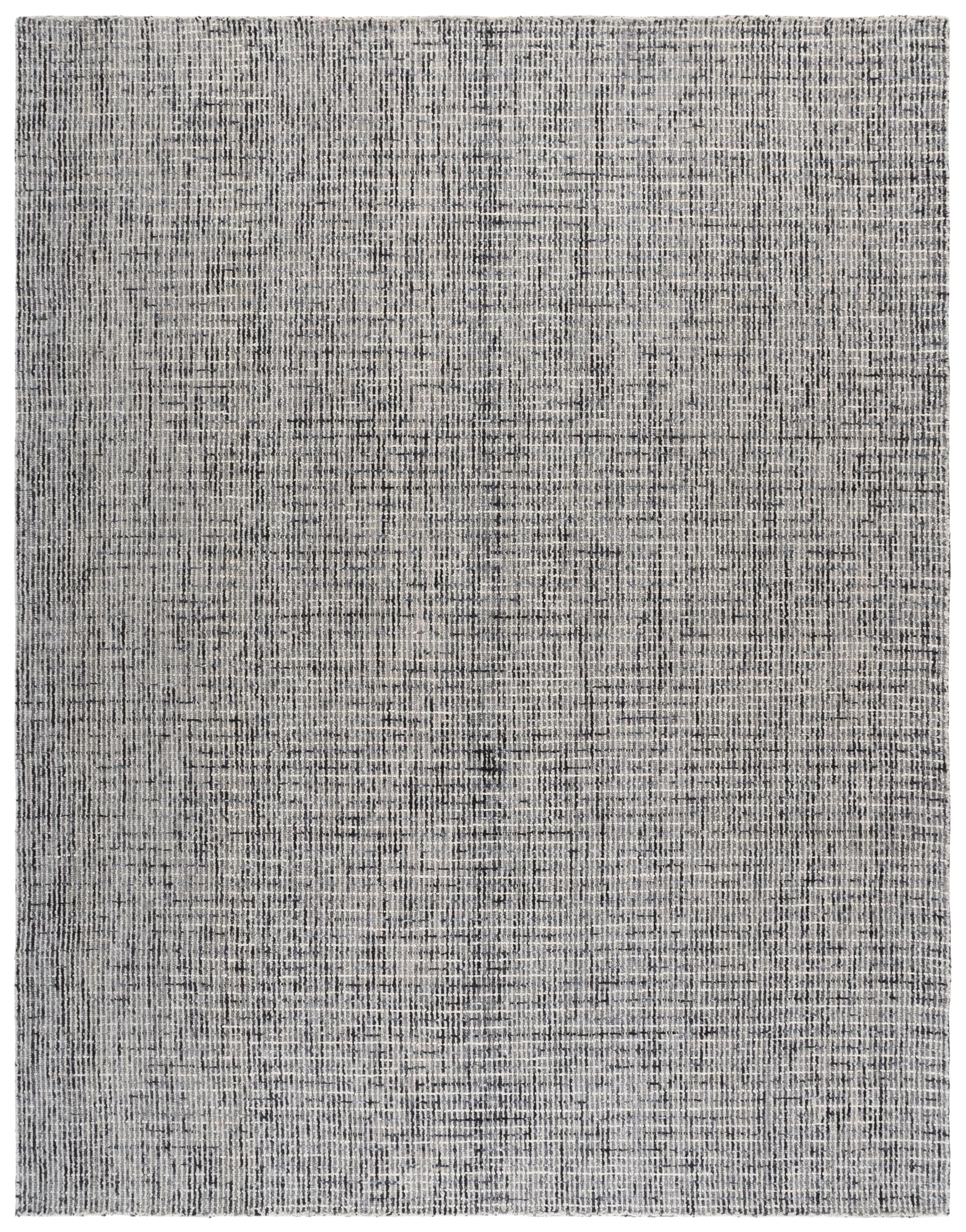 SAFAVIEH Area Rug 8x10 - Abstract Collection - Large - Ivory & Grey, Handmade Wool, Ideal for Living Room, Bedroom, Office, Dining Space (ABT468G)