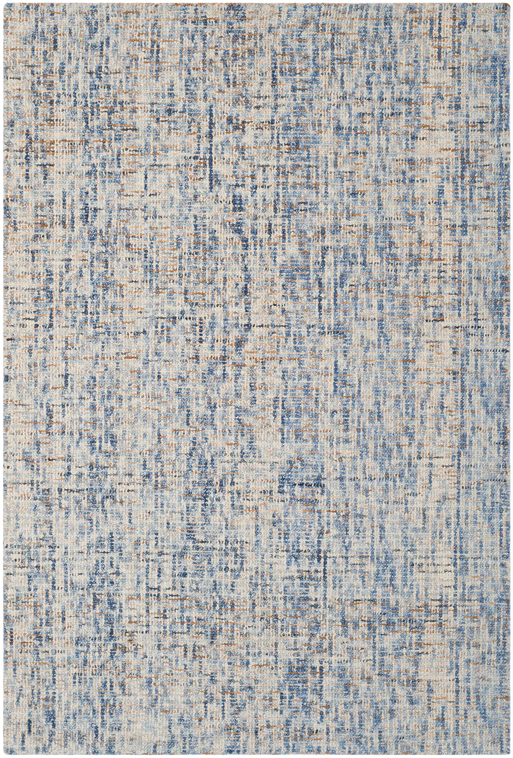 SAFAVIEH Area Rug 8x10 - Abstract Collection - Large - Ivory & Grey, Handmade Wool, Ideal for Living Room, Bedroom, Office, Dining Space (ABT468G)