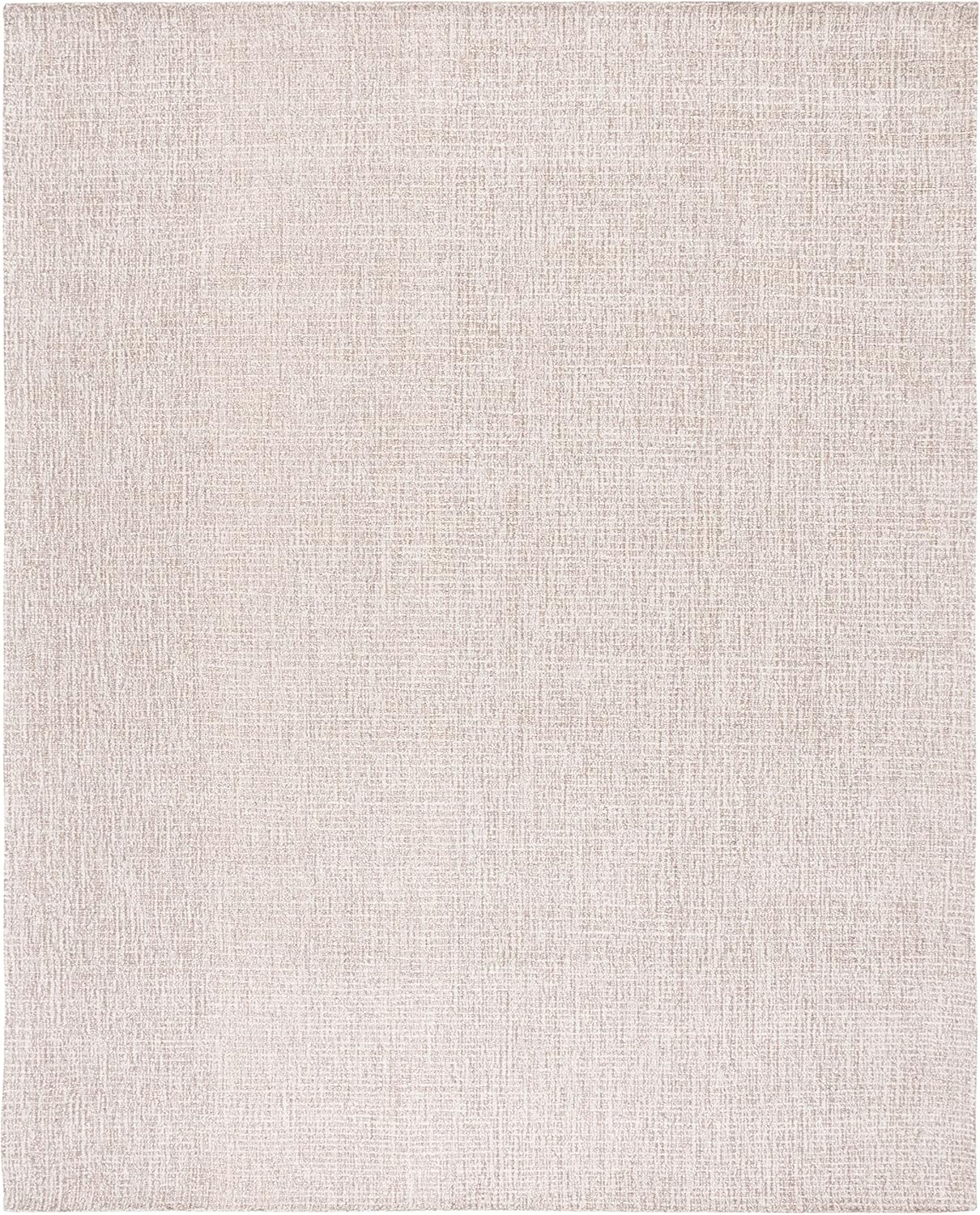 SAFAVIEH Area Rug 8x10 - Abstract Collection - Large - Ivory & Grey, Handmade Wool, Ideal for Living Room, Bedroom, Office, Dining Space (ABT468G)