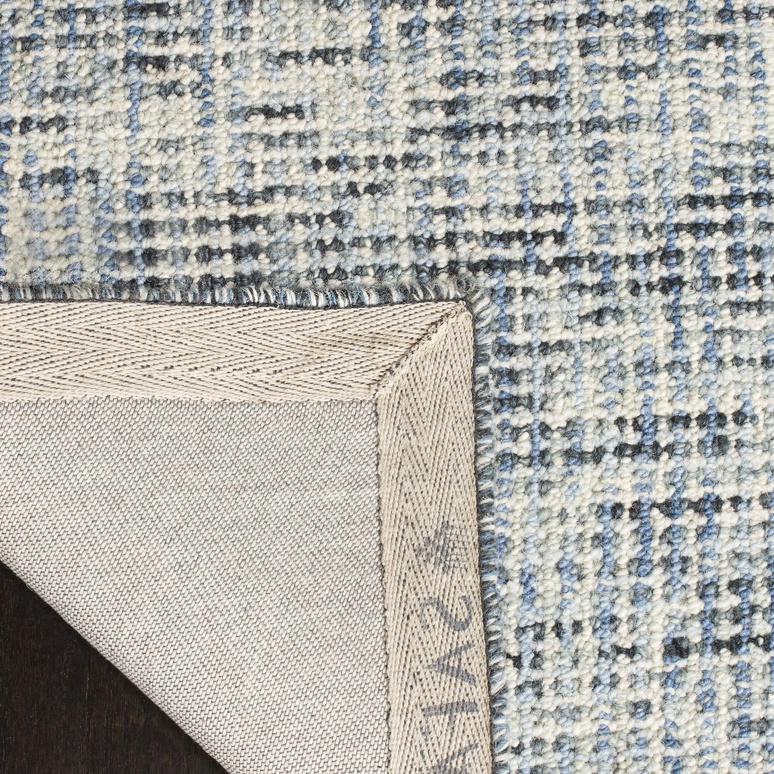 SAFAVIEH Area Rug 8x10 - Abstract Collection - Large - Ivory & Grey, Handmade Wool, Ideal for Living Room, Bedroom, Office, Dining Space (ABT468G)