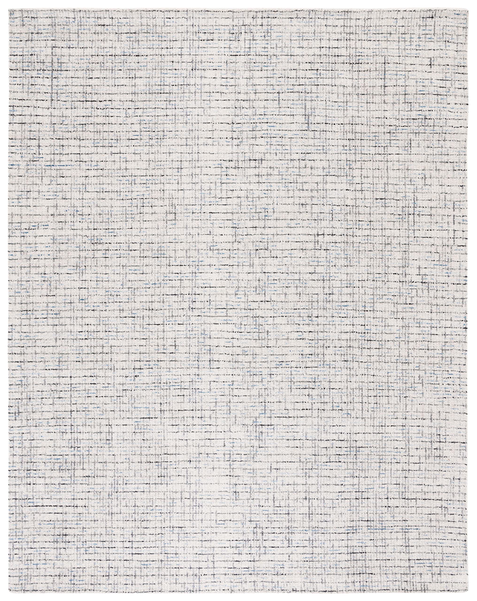SAFAVIEH Area Rug 8x10 - Abstract Collection - Large - Ivory & Grey, Handmade Wool, Ideal for Living Room, Bedroom, Office, Dining Space (ABT468G)