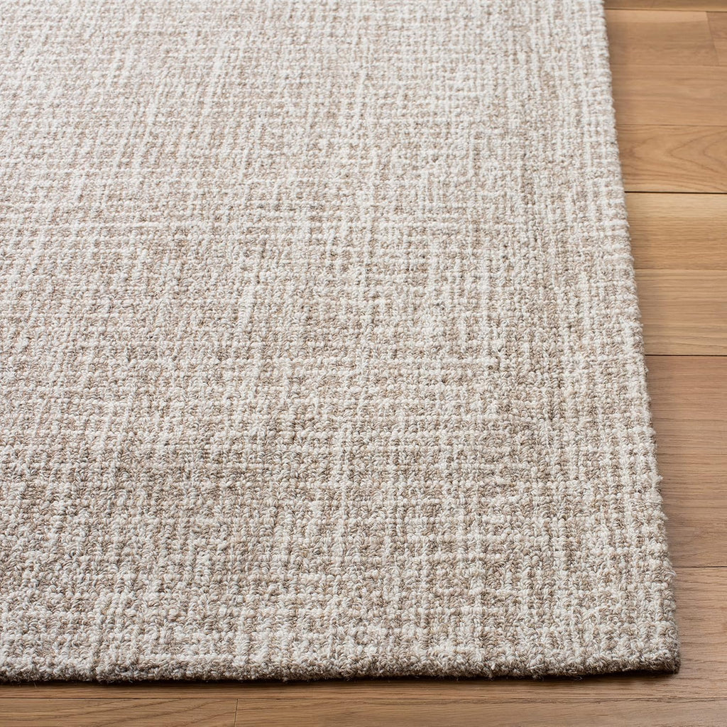 SAFAVIEH Area Rug 8x10 - Abstract Collection - Large - Ivory & Grey, Handmade Wool, Ideal for Living Room, Bedroom, Office, Dining Space (ABT468G)