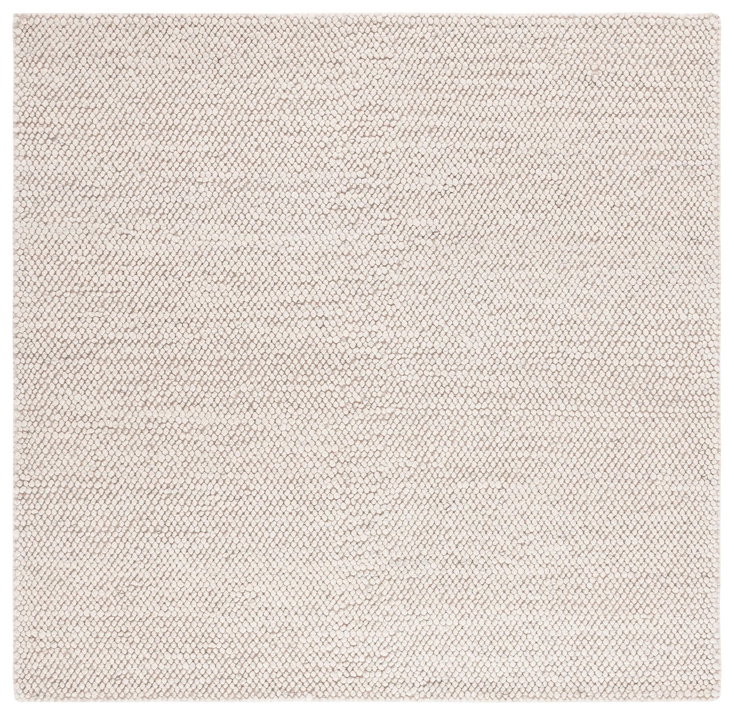 SAFAVIEH Area Rug 8x10 - Natura Collection - Large - Beige & Ivory, Handmade Wool Blend, Textured Design, Ideal for Living Room, Bedroom, Dining Space (NAT425B)